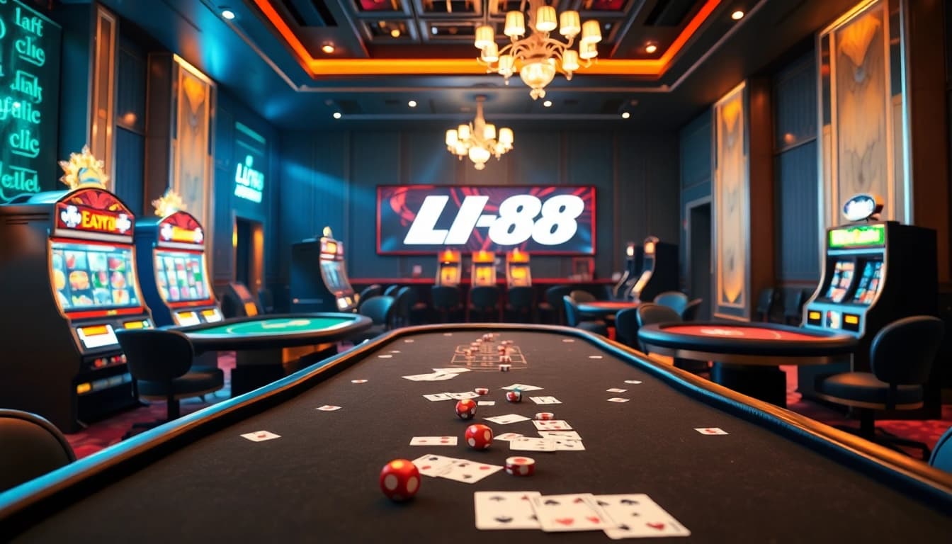 Engage in thrilling gameplay at lu88 com's online casino with vibrant tables and exciting slot machines.