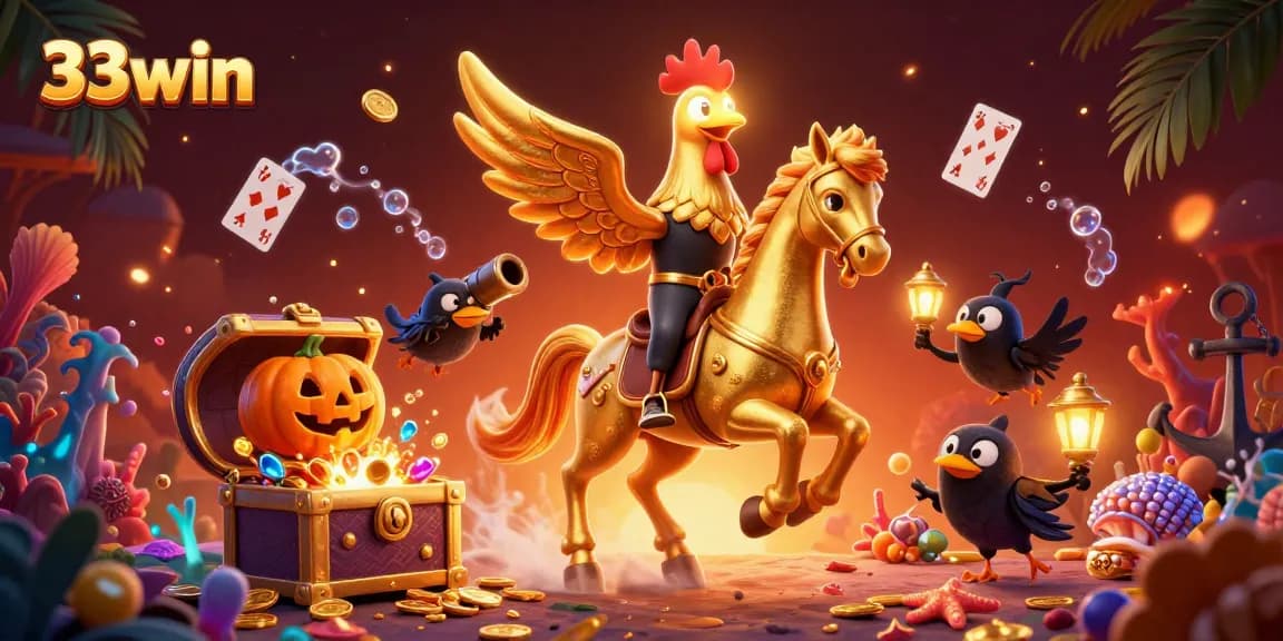 Bet big with 33win in an exciting 3D casino adventure featuring the golden rooster!