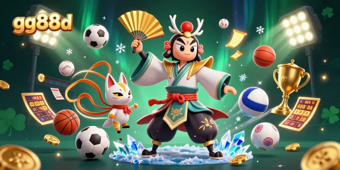 Engage with gg88d's dynamic casino scene featuring 3D characters and vibrant gameplay elements.