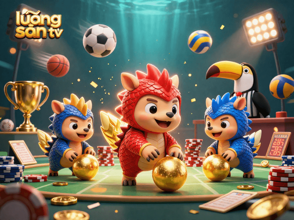 Engage with lương sơn tv in exciting betting while rival pangolins roll through poker chips!