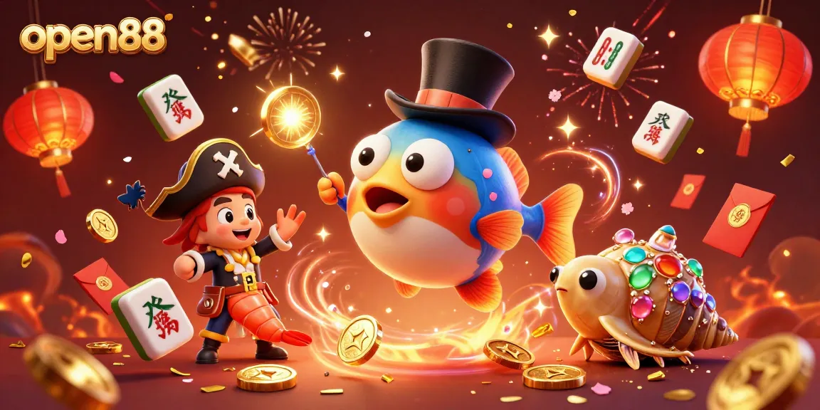 Join the excitement at open88 with vibrant characters and dynamic casino themes.
