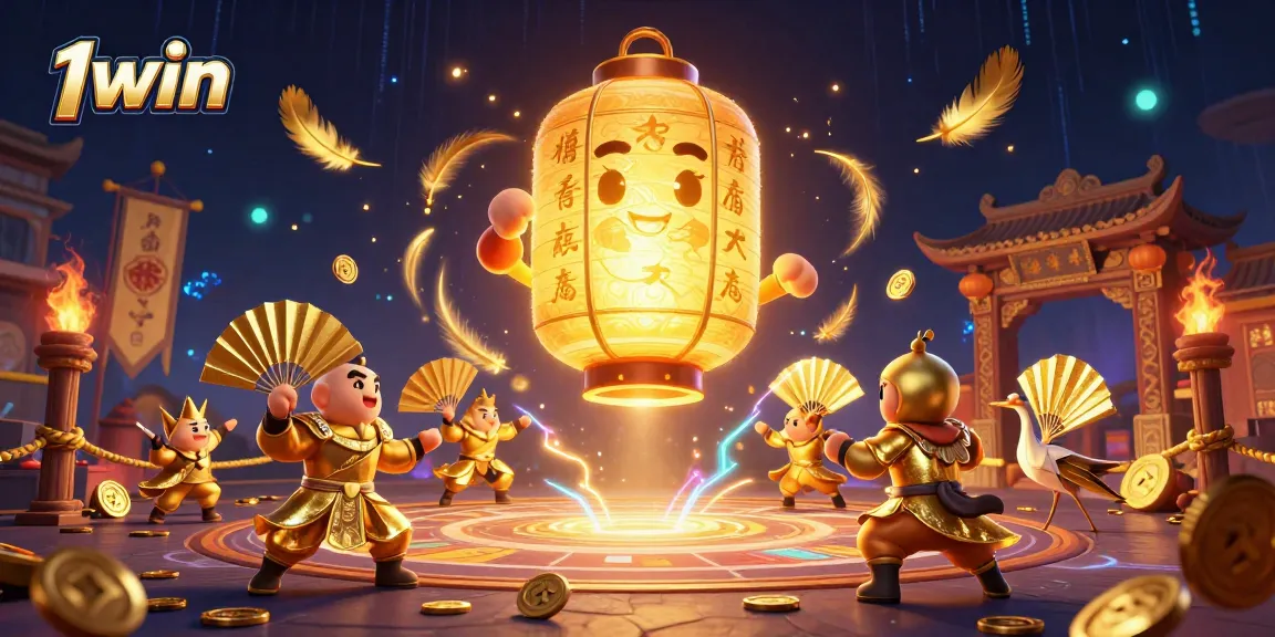 Spin and win at 1win's vibrant online casino with a magical Asian-themed gaming atmosphere.