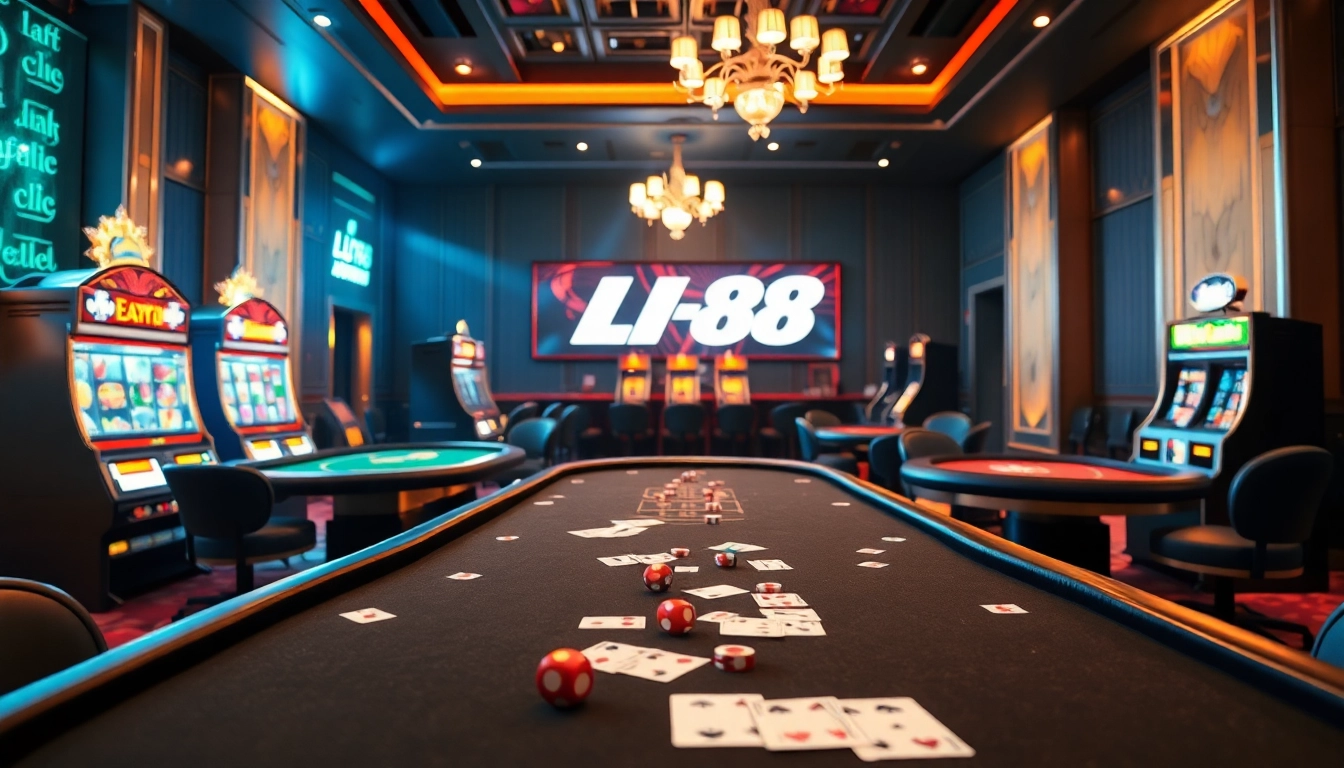 Engage in thrilling gameplay at lu88 com's online casino with vibrant tables and exciting slot machines.