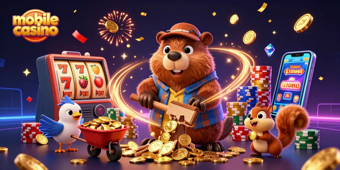 Experience the winning energy of mobile casino games with vibrant characters and dynamic action.