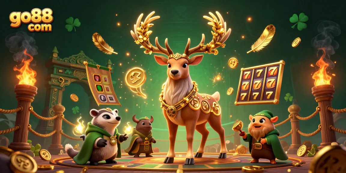 Engage with adventure on go88 com through an epic 3D casino experience featuring vibrant characters and game elements.