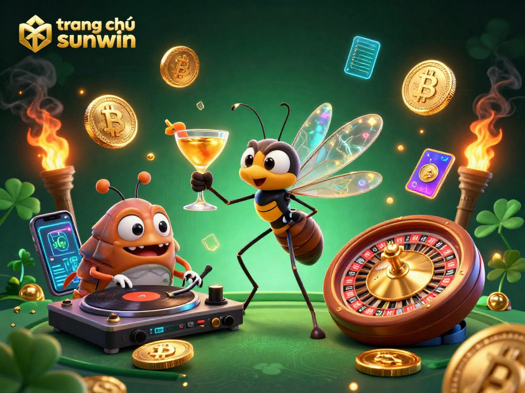 Experience online gaming excitement with trang chủ sunwin showcasing a lively casino scene.
