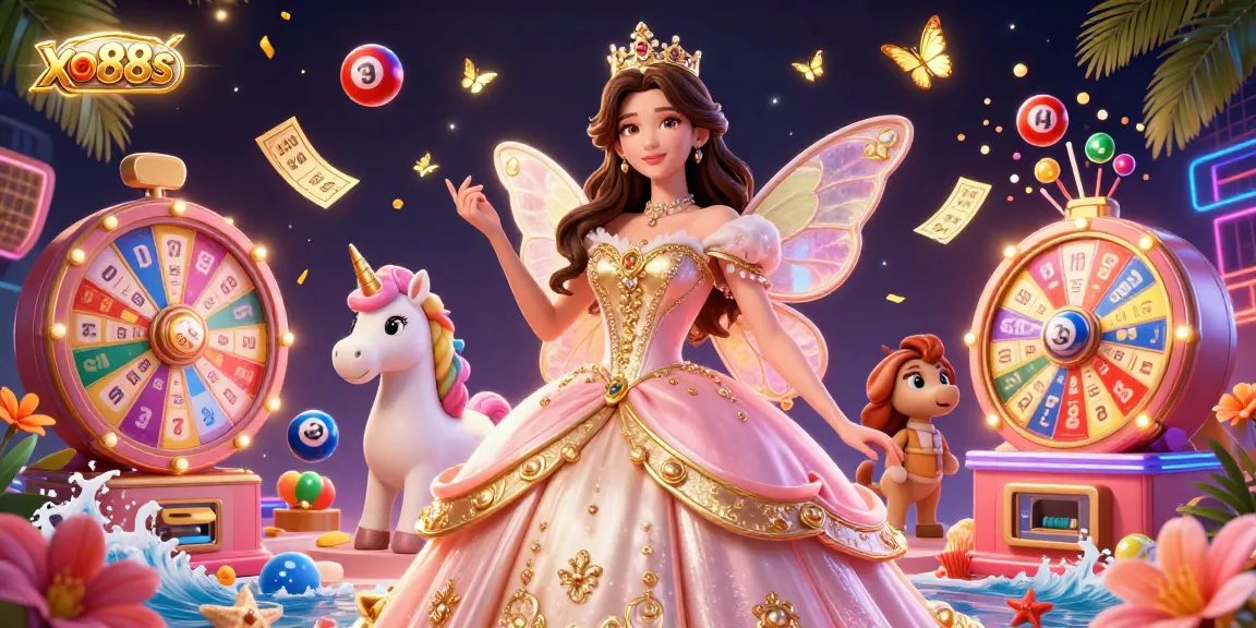 Experience exciting adventures at xo88s with vibrant lottery balls, magical characters, and rewards!