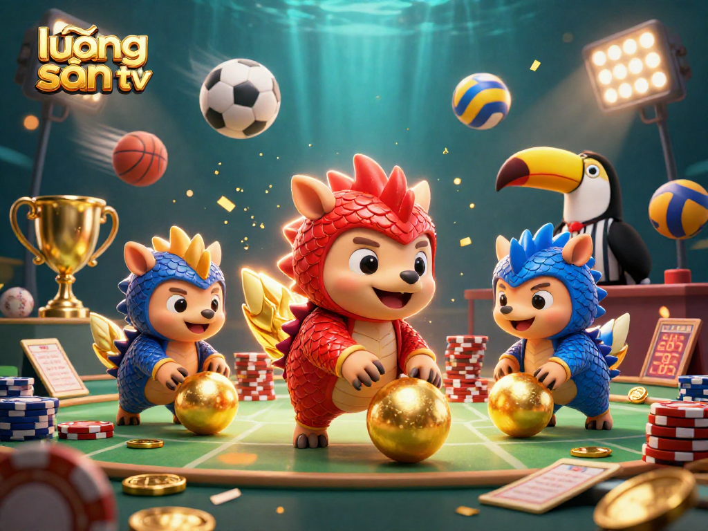 Engage with lương sơn tv in exciting betting while rival pangolins roll through poker chips!