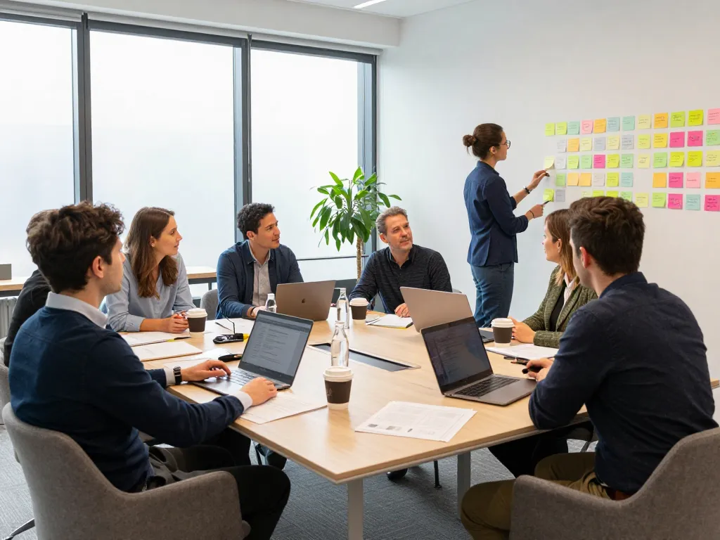 Samenwerking tussen bedrijven in Utrecht getoond in een moderne conferentieruimte.