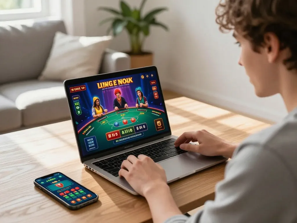 Enjoying live dealer games on Fun88 com from a cozy home setup