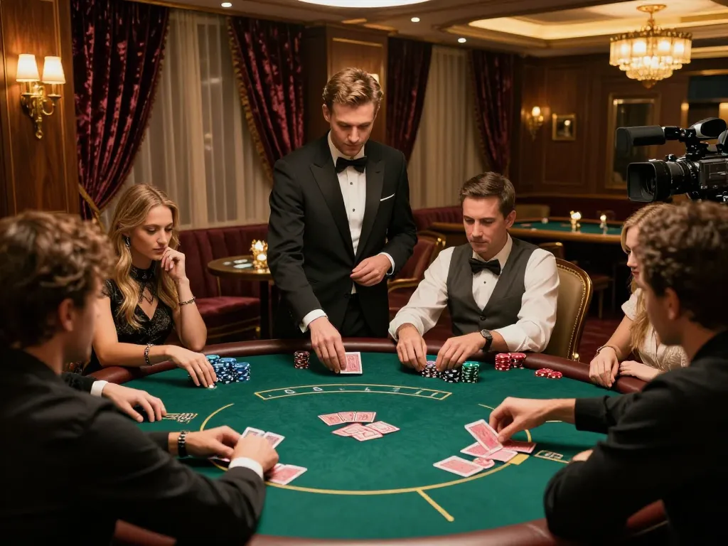 Engaged players at a DA88 poker table during a strategic game night.