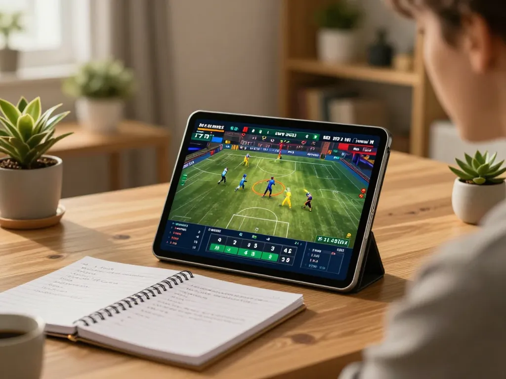 Betting on sports at home with ph22, featuring live game streaming and strategic notes.