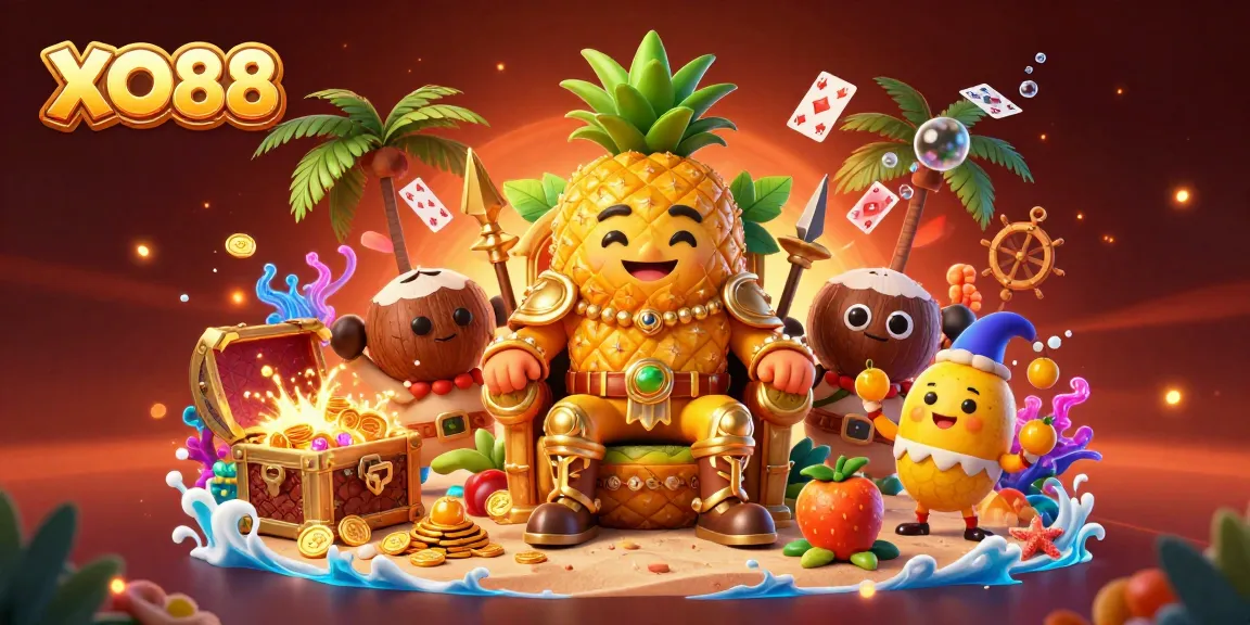 Experience exciting gaming opportunities at XO88, featuring vibrant 3D casino characters and magical elements.