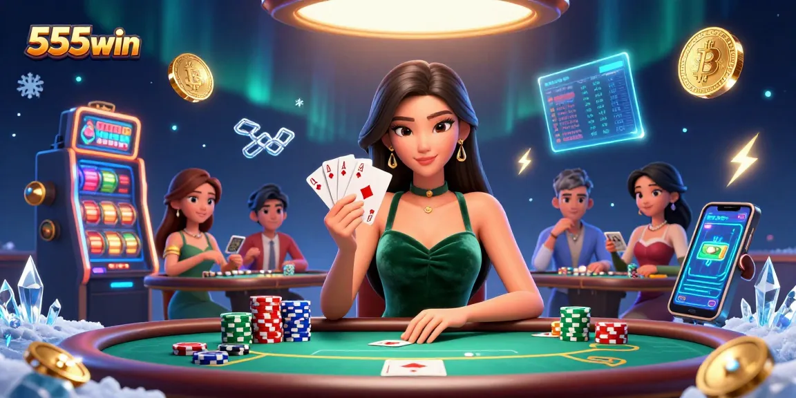 Experience the thrill of 555win's casino scene with stunning graphics and strategic play.