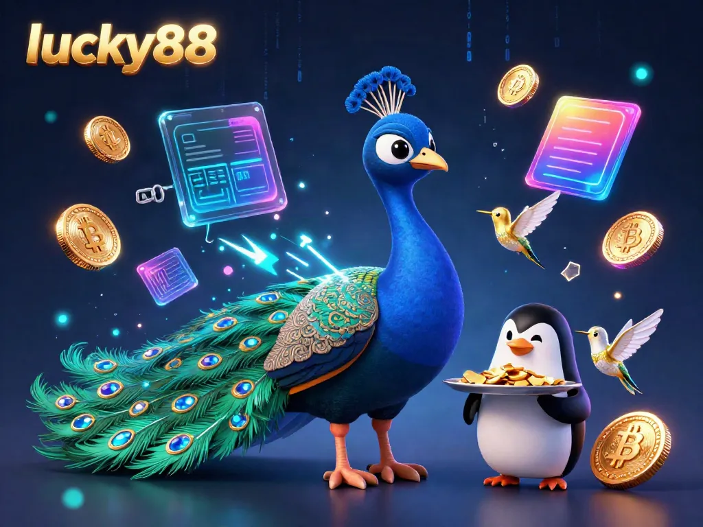Experience winning with lucky88 in a vibrant online casino scene featuring dynamic characters and glowing currencies.