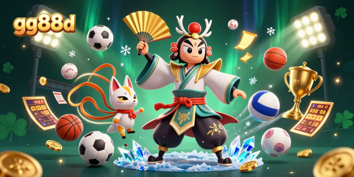 Engage with gg88d's dynamic casino scene featuring 3D characters and vibrant gameplay elements.