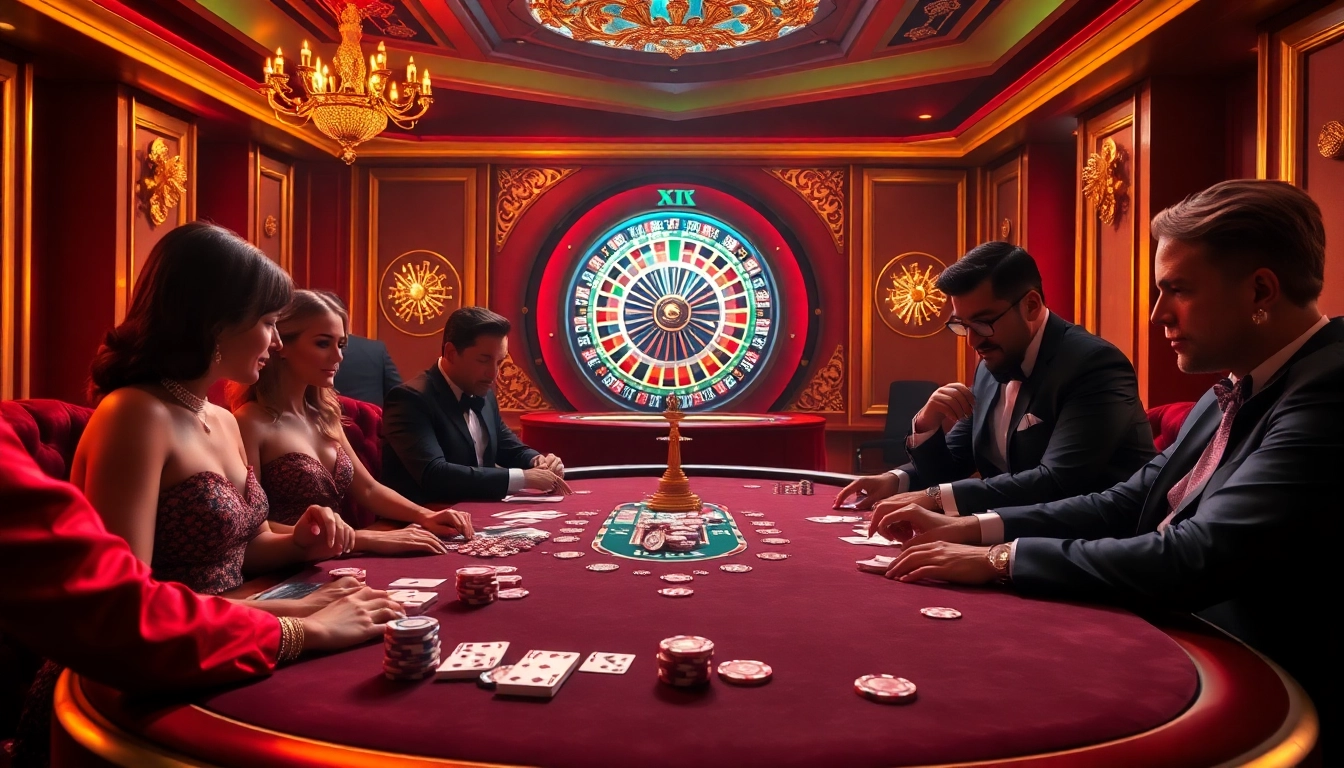 Experience the thrill of winning at Hitclub's exciting poker tables in a luxurious casino setting.