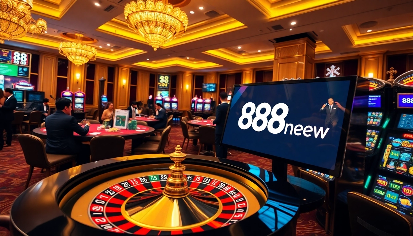 Experience the thrill of playing at 888new with vibrant casino visuals.