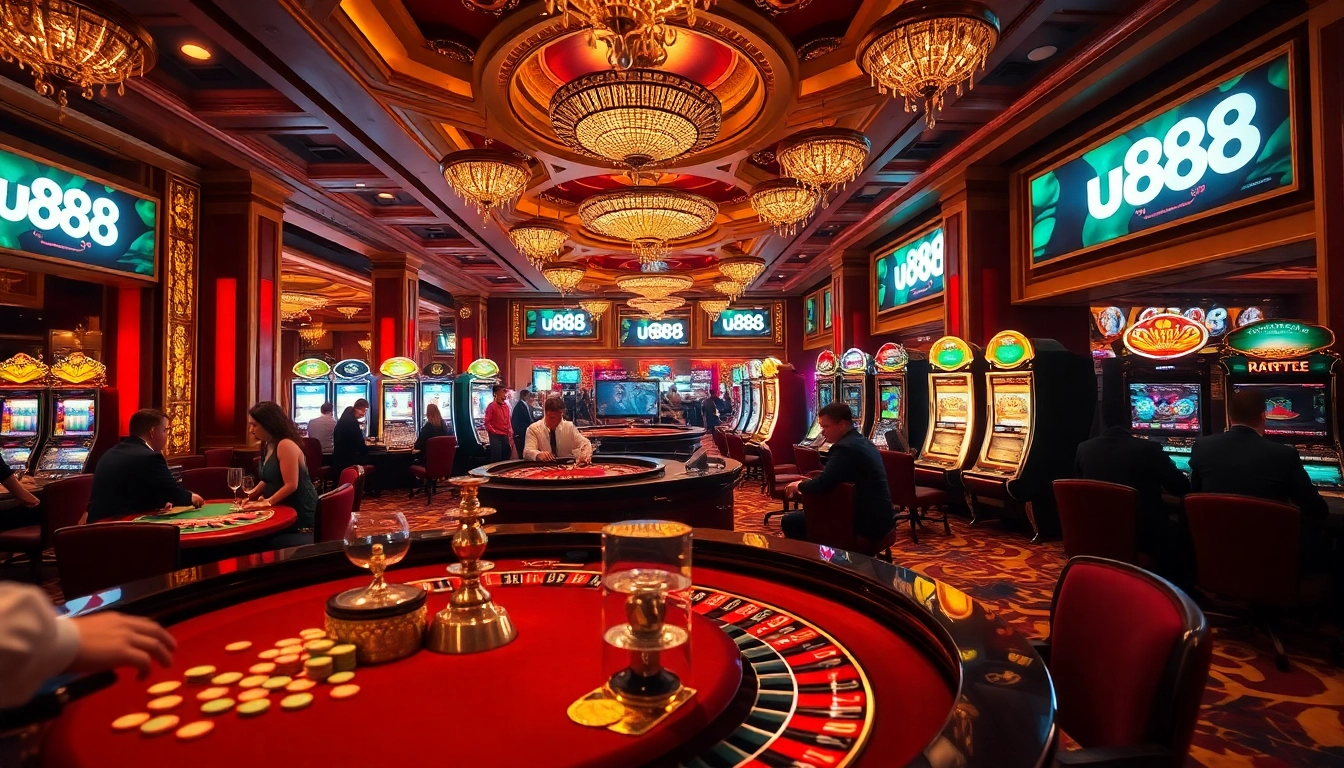 Experience high-stakes gaming at u888 with vibrant casino tables and lively players.