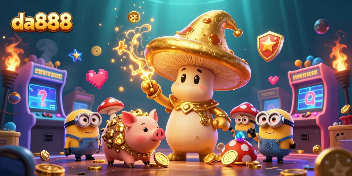 Engage with da888's vibrant wizard-themed casino adventure, filled with treasure and arcade excitement.